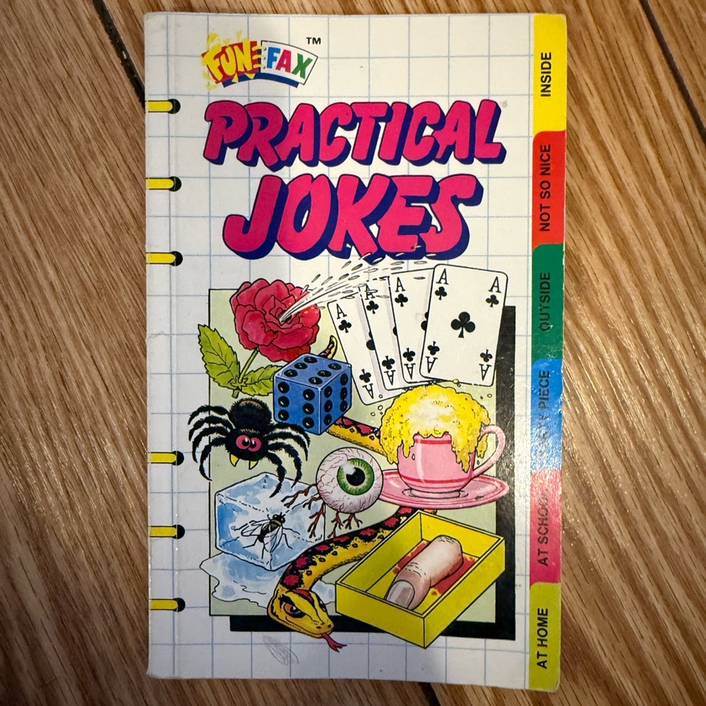 Vtg 1992 Funfax Practical Jokes Book